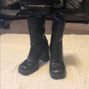 Bakers Black chunky boot
